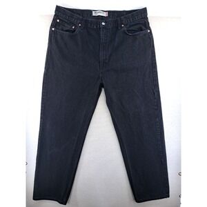 Vintage Levis 550 Jeans Mens Sz 42X32 Black Y2K Loose Fit Denim Baggy W40"